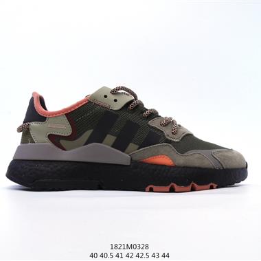 Adidas 三葉草 Originals 2019 Nite Jogger Boost"Black/Grey/Volt/Chameleon"