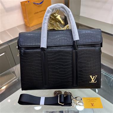 LOUIS VUITTON  2023新款男生時尚包包 尺寸：38-28-9CM