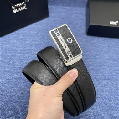 Montblanc  2024新款時尚皮帶 3.5CM
