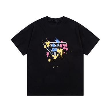 PRADA   2024夏季新款短袖T恤 歐版尺寸偏大