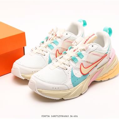 NIKE V2K RUN跑步鞋復古風潮 網面透氣運動鞋