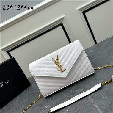 YSL   2024新款女生時尚休閒包 尺寸：23*12*4CM