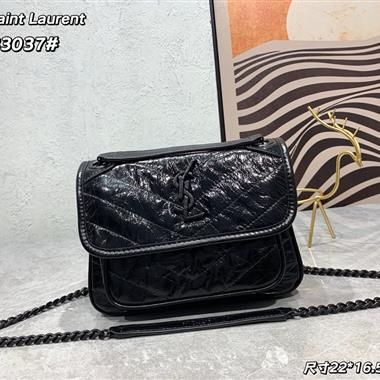 YSL   2024新款女生時尚休閒包 尺寸：22*16.5*7.5CM