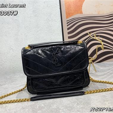 YSL   2024新款女生時尚休閒包 尺寸：22*16.5*7.5CM