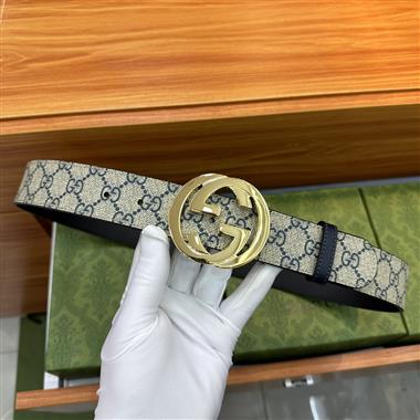 GUCCI  2024新款時尚皮帶  3.8CM