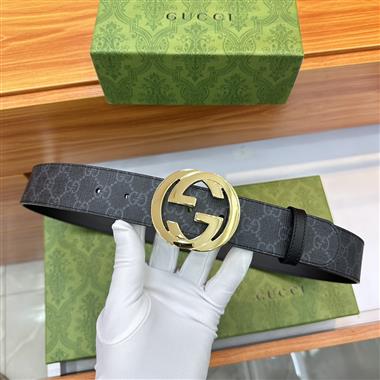 GUCCI  2024新款時尚皮帶  3.8CM