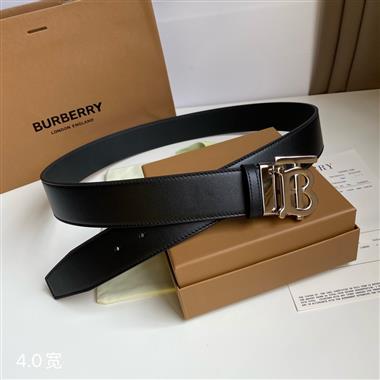 BURBERRY   2024新款時尚皮帶  4.0CM