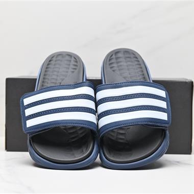 Adidas Duramo SL Slide三條杠 夏季休閑潮流沙灘拖鞋