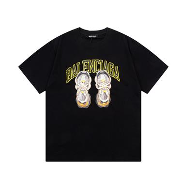 Balenciaga   2024夏季新款短袖T恤  歐版尺寸偏大
