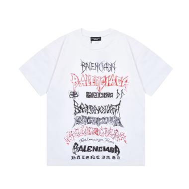 Balenciaga   2024夏季新款短袖T恤  歐版尺寸偏大