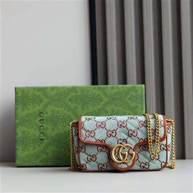 GUCCI   2024新款時尚女生休閒包  尺寸：16.5x9.5x4.5CM