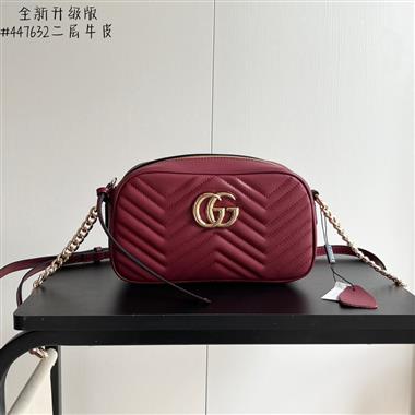 GUCCI   2024新款女生時尚休閒包  尺寸：24*13*7CM