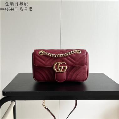 GUCCI   2024新款女生時尚休閒包  尺寸：22-6-13CM