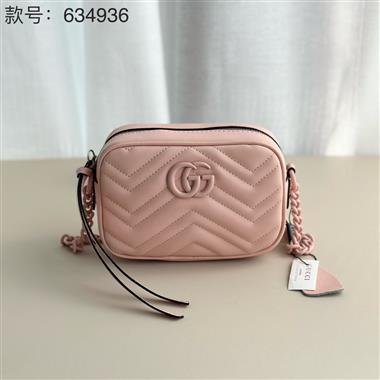 GUCCI   2024新款女生時尚休閒包  尺寸：18*12*6CM