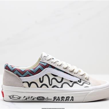 VANS  OTW 低幫小頭帆布鞋休閑波浪塗鴉情侶運動滑板鞋