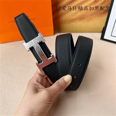 HERMES   2025新款時尚皮帶   3.2CM