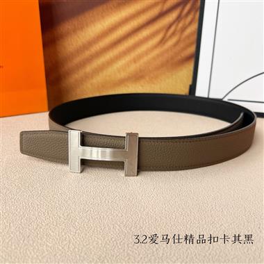 HERMES   2025新款時尚皮帶   3.2CM