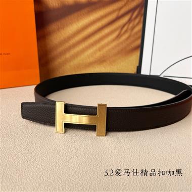 HERMES   2025新款時尚皮帶   3.2CM