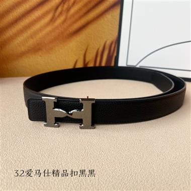 HERMES   2025新款時尚皮帶   3.2CM