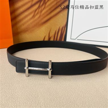 HERMES   2025新款時尚皮帶   3.2CM
