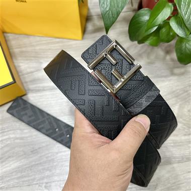 FENDI   2025新款時尚皮帶   4.0CM