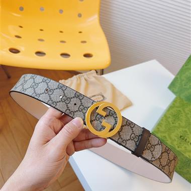 GUCCI   2025新款時尚皮帶   4.0CM