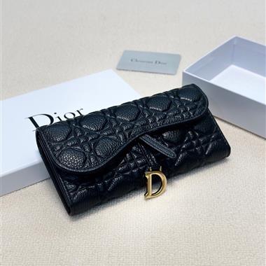 DIOR   2025新款時尚皮夾 尺寸：19x10CM