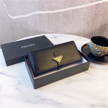 PRADA   2025新款時尚皮夾 尺寸：19x10CM