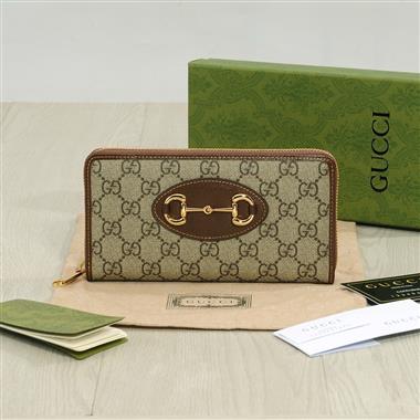 GUCCI   2025新款時尚皮夾 尺寸：21x11CM