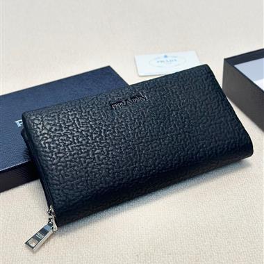 PRADA   2025新款時尚皮夾 尺寸：21x10CM