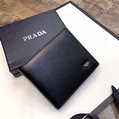 PRADA   2025新款時尚皮夾  尺寸：12x10CM