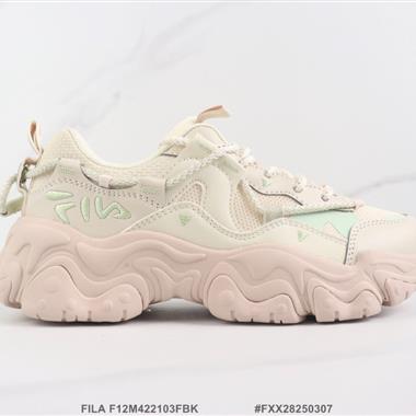 FILA F12M422103FBK 厚底休閑跑步鞋