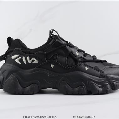 FILA F12M422103FBK 厚底休閑跑步鞋