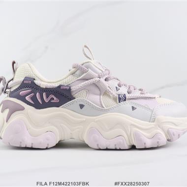 FILA F12M422103FBK 厚底休閑跑步鞋
