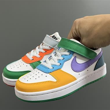 NIKE 空軍一號工裝低幫魔術貼兒童板鞋