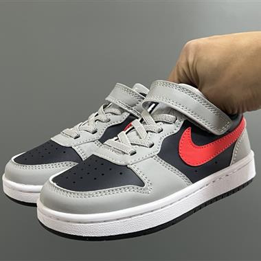 NIKE 空軍一號工裝低幫魔術貼兒童板鞋