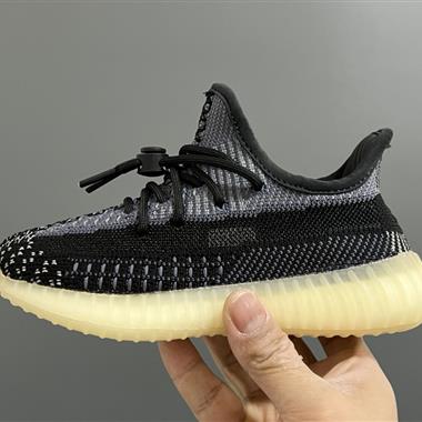 Adidas 椰子350V2真爆鞋帶扣兒童一腳蹬運動鞋