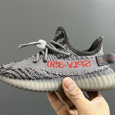 Adidas 椰子350V2真爆鞋帶扣兒童一腳蹬運動鞋