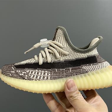 Adidas 椰子350V2真爆鞋帶扣兒童一腳蹬運動鞋