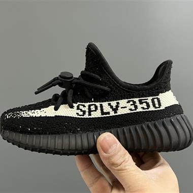 Adidas 椰子350V2真爆鞋帶扣兒童一腳蹬運動鞋