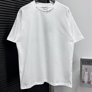 YSL   2025春夏新款短袖T恤