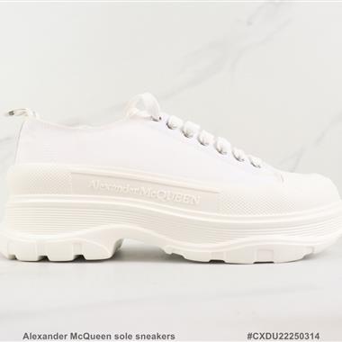 lexander McQueen sole sneakers低幫時裝厚底休閑鞋 