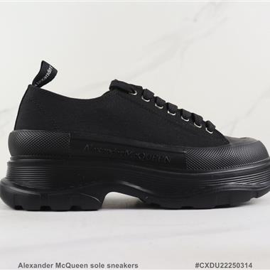 lexander McQueen sole sneakers低幫時裝厚底休閑鞋 