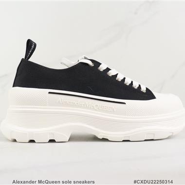 lexander McQueen sole sneakers低幫時裝厚底休閑鞋 