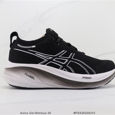 Asics Gel-Nimbus 26 厚底減震跑步鞋