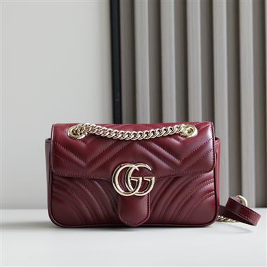 GUCCI   2025新款女生時尚包包 尺寸：23*14*6CM