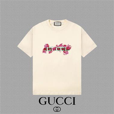 GUCCI   2025夏季新款短袖T恤  男女同款