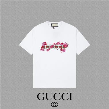 GUCCI   2025夏季新款短袖T恤  男女同款