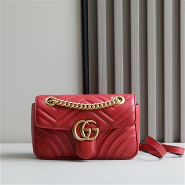 GUCCI   2025新款女生時尚包包 尺寸：23*14*6CM