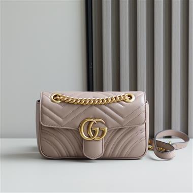 GUCCI   2025新款女生時尚包包 尺寸：23*14*6CM